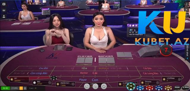 Giao diện cược Baccarat tại Kubet