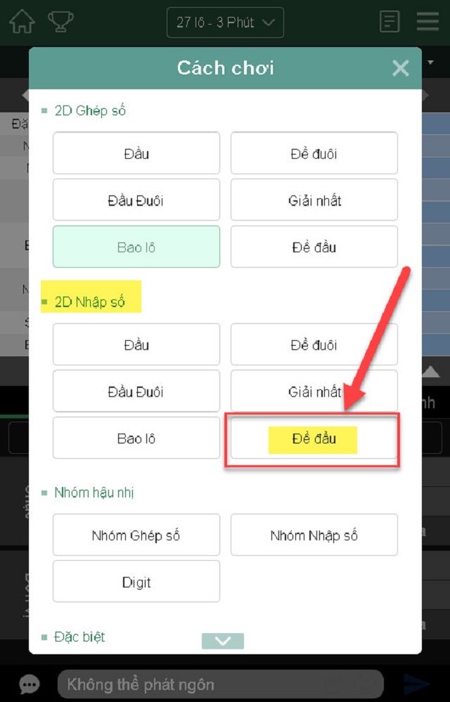 Cách chơi 27 lô bet cơ bản tại nhà cái Kubet