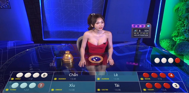 Giao diện trò chơi xóc đĩa ở Ku casino